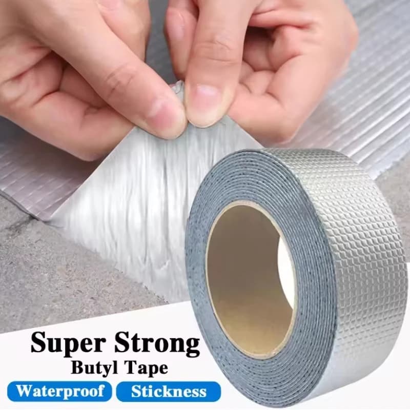 Hochtemperaturbeständiges wasserdichtes Klebeband, Aluminiumfolie, dickes Butylband, Wand, Pool, Dach, Risse, Kanalreparatur, selbstdichtend
