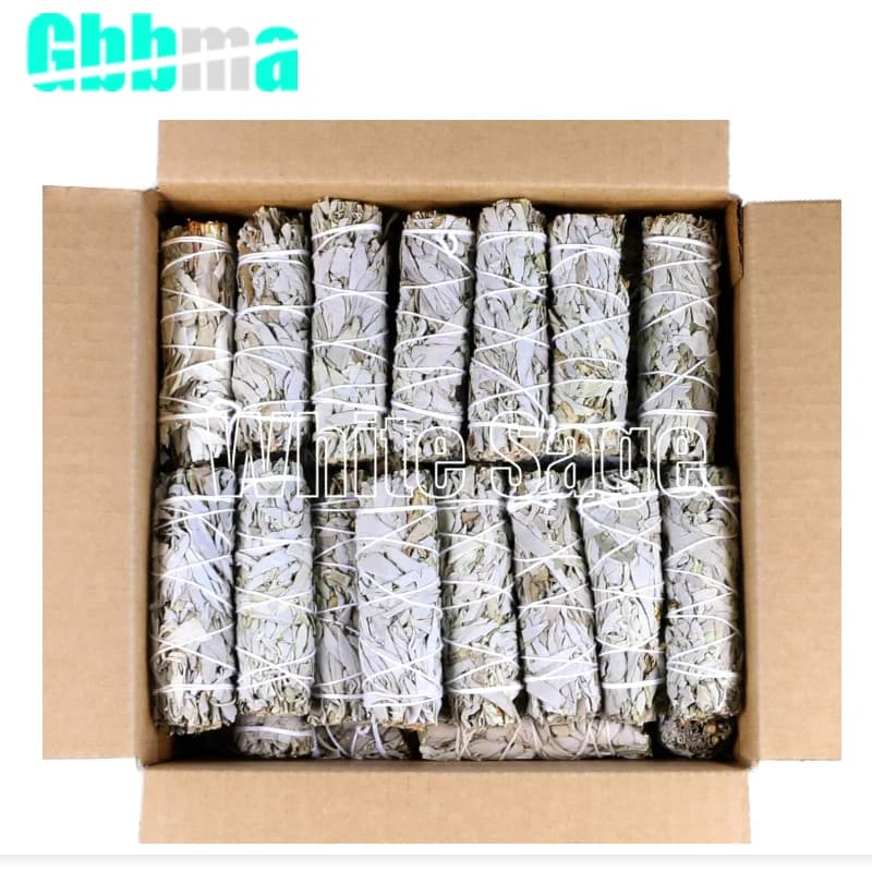 Weihrauch Weiß Salbei Bundle Wisch Sticks Hause Reinigung Reine Blatt Reinigung Meditation Tragbare Energie Reinigung Bundles