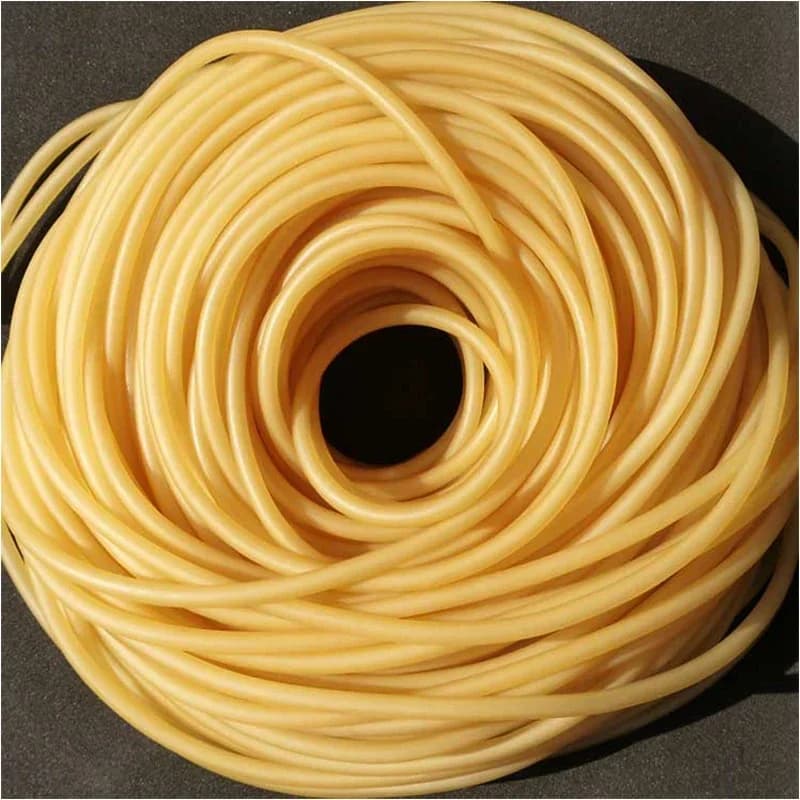 1/10/30M Naturlatex-Gummischläuche 1,6 ~ 9 mm Beige elastische chirurgische medizinische Schlauchgummibänder Gelbes Schleuderkatapult