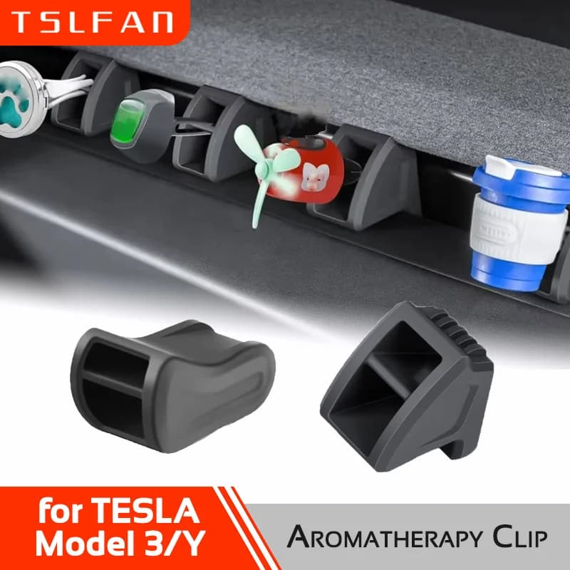 Für Tesla 3 Highland Y Juniper 2021-2026 Weicher Silikon-Aromatherapie-Clip-Adapter Lufterfrischer Duft-Lüftungshalter Zubehör