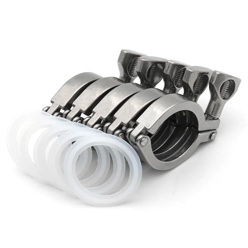 0,5"1,5"2"3"4" Tri Clamp Clover 304 Edelstahl Sanitärrohrverschraubungen 50,5mm25,4mm34mm64mm91mm119mm Ferrule OD Homebrew