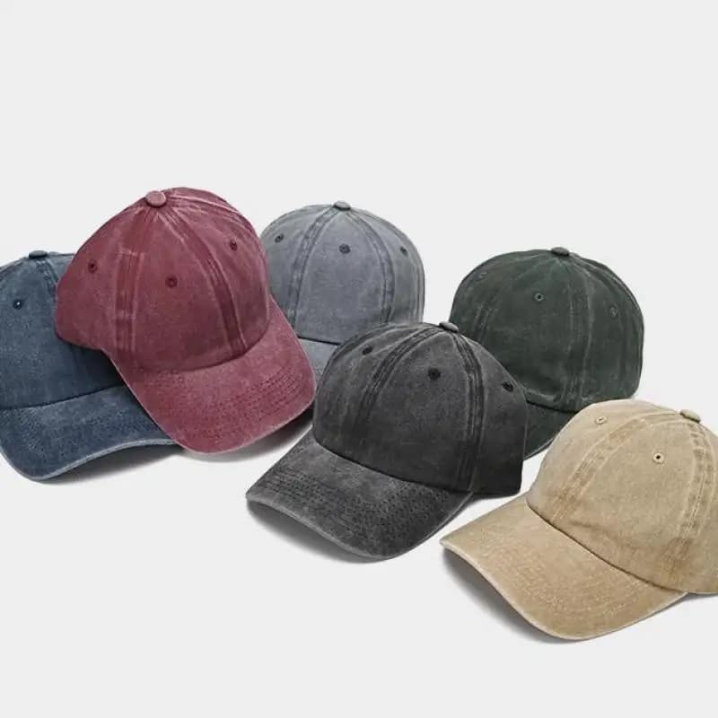 Baseball Kappe Gewaschen Baumwolle Männer Frauen Snapback Hut Vintage Hip Hop Caps Einfarbig Papa Hut Knochen Casquette Outdoor Casual Sport