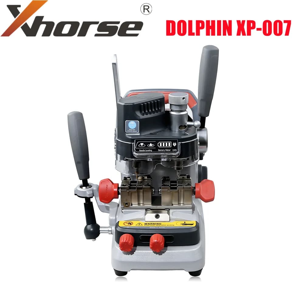 Xhorse Dolphin XP-007 XP007 Manuelle Schlüsselfräsmaschine mit integrierten Lithiumbatterien zum Schneiden von Schienen/seitigen/doppelten