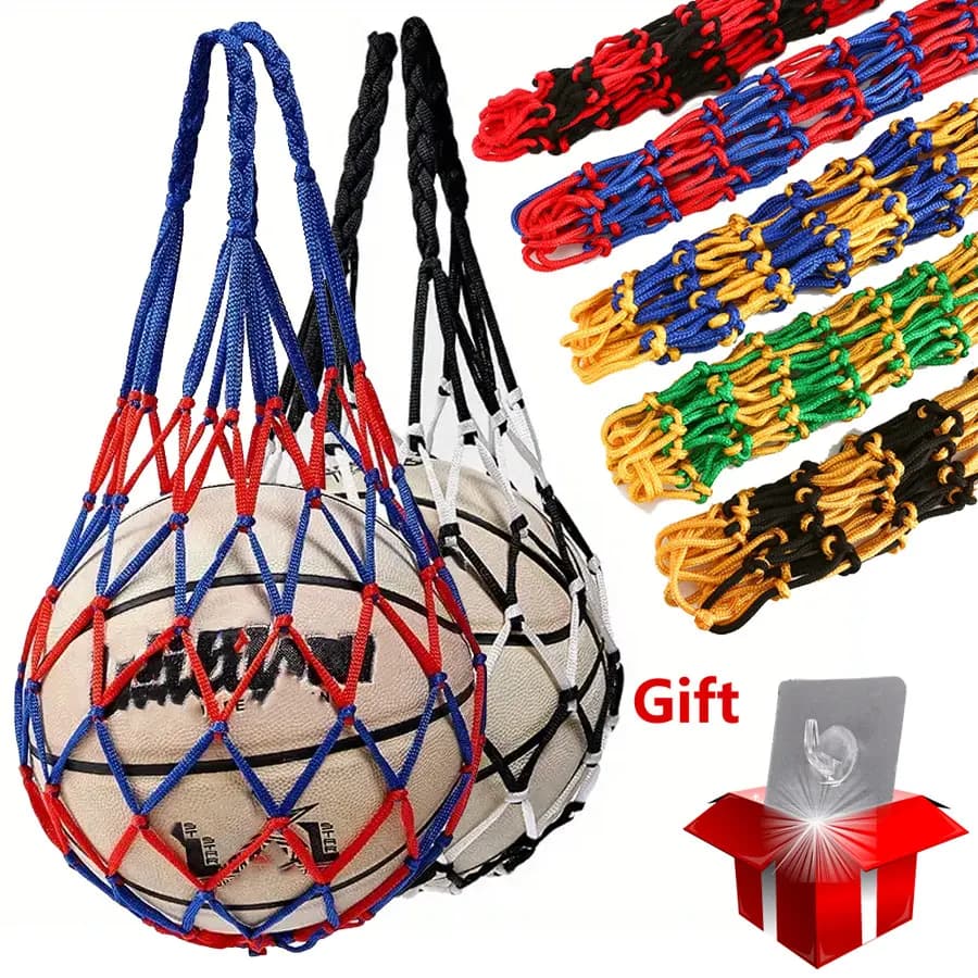 Basketball-Netztasche, dickes gewebtes Netz, Basketball-Aufbewahrung, robuste Nylon-Trainingsnetztasche für alle Arten von Bällen ﻿