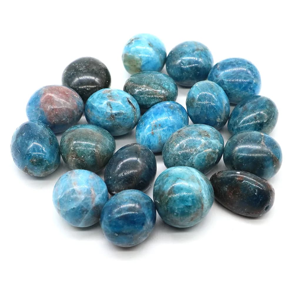 Natürlicher Stein Moroxit Getrommelte Heilkristalle Reiki Edelstein-Sammlung Amethyst Quarz Mineralien für Aquarium Garten Heim-Dekoration