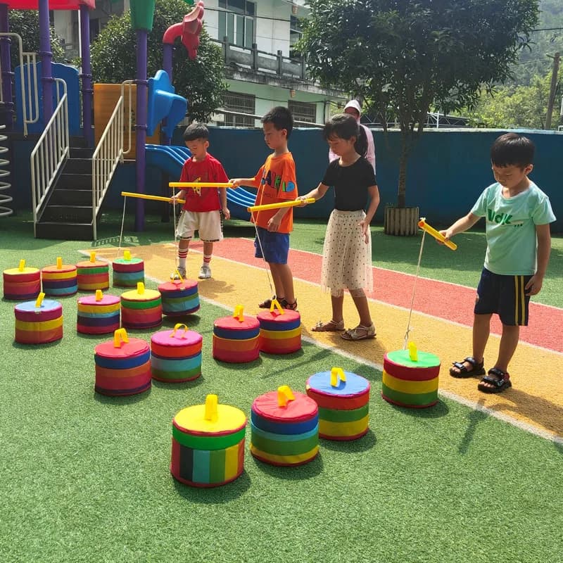 Kinder-Sensorik-Spielset mit Weichen Stapelbehältern und Angelrute Kleinkind-Balance-Eimer Hand-Augen-Koordinationstraining