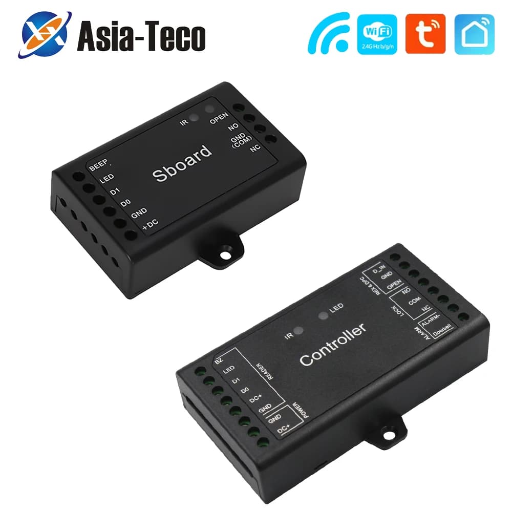 Sboard Mini Größe Single Door 5g Wifi Tuya App Fernbedienung Zugangs kontrolle Panel Board 12V wiegand 26 ~ 44 Bit Eingang 1000 Benutzer
