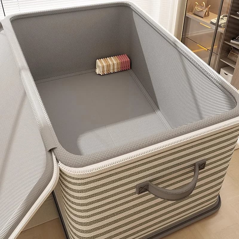 Abschließbare Aufbewahrungsbox, zur Organisation von Kleidung, Decken, Spielzeug in Kleiderschränken, faltbare Passwort-Aufbewahrungsbox