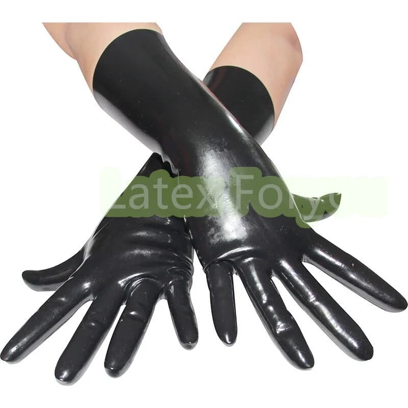 Kostenloser Versand 100% Natur latex Unisex Classic Flash Red kurze Latex handschuhe schlanke Finger Hand Finger handschuhe nahtlos