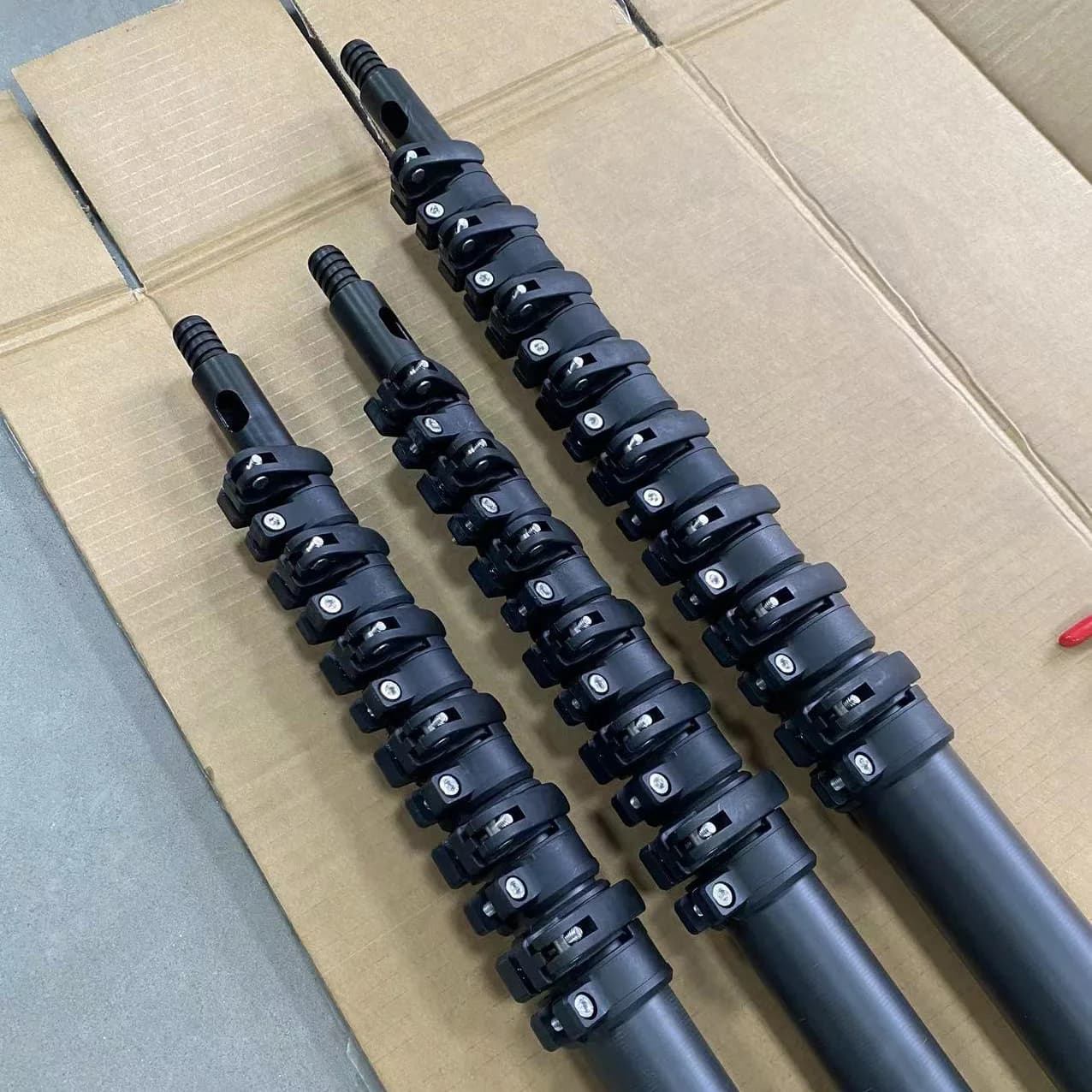 18 Meter Carbonfaser-Teleskopstange T800 100% Ausziehbare Stange für Hochreichweiten-Reinigung