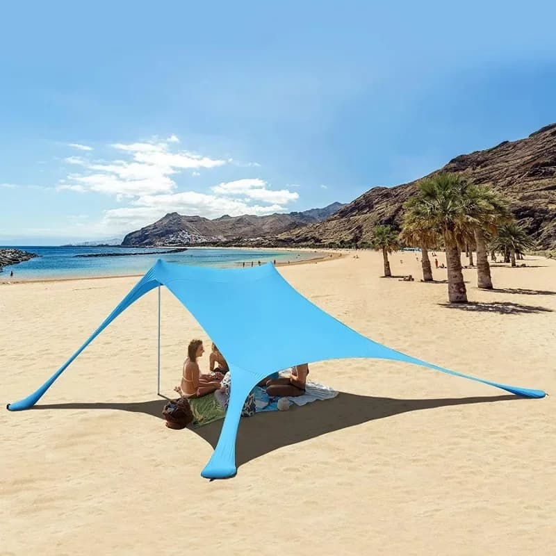 200*210*150CM Familie Strand Zelt Strand UV Schutz Baldachin Zelt Für 3-4 Personen Outdoor Camping wind Widerstand Markise