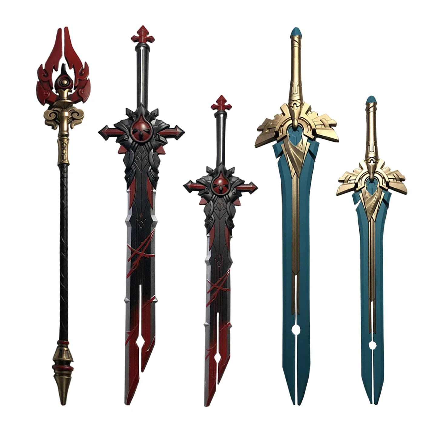 Genshin Impact Schwert „Das Ende des Wolfes“ 1:1 Sky Blade Messer Schwert Cosplay Requisite Kostümzubehör Requisitenmesser 100cm