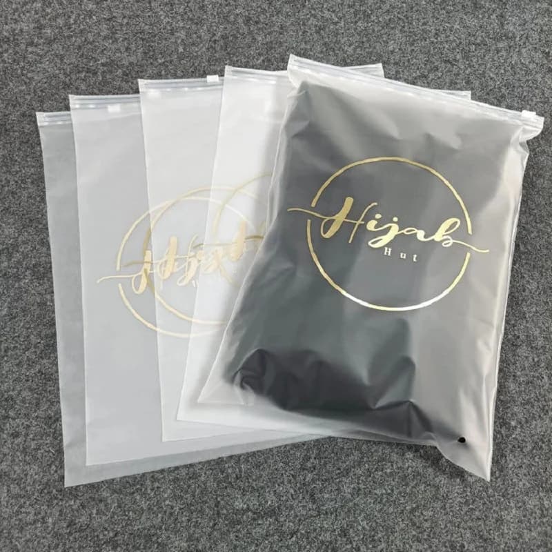 30/50/100 Stück matte Kunststoff-Verpackungsbeutel, wasserdichte Beutel, Reißverschluss, Kleidungsstück, Aufbewahrungsbeutel, Hemdtaschen,