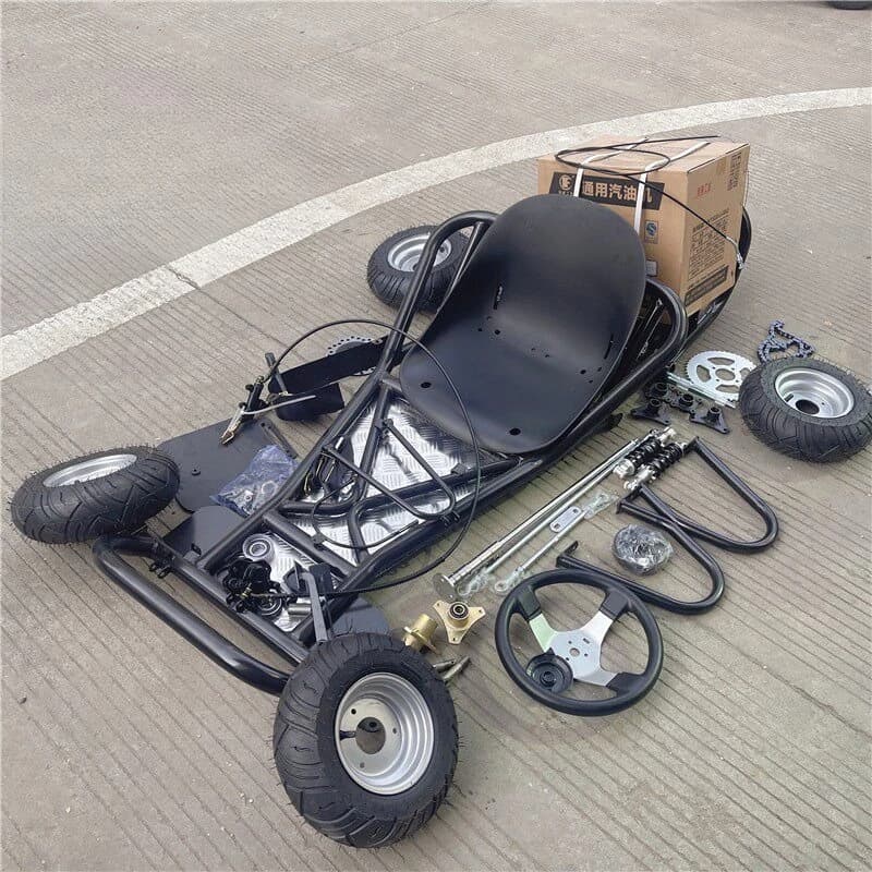 168CC Modifiziertes Allrad-Drift-Karting-Auto, kompletter Satz Fahrgestellteile,