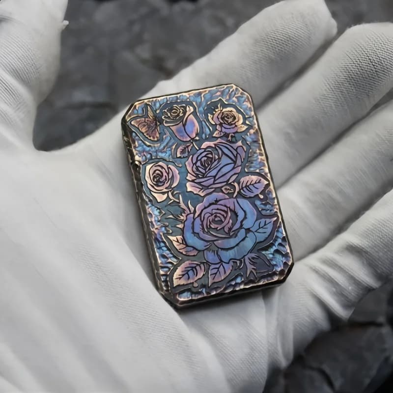 (Heavy Armored Rose) limitierte Auflage aus Messing, handgefertigtes Feuerzeug, Sammelfeuerzeug, hochwertiges Geschenk-Zigarettenzubehör,