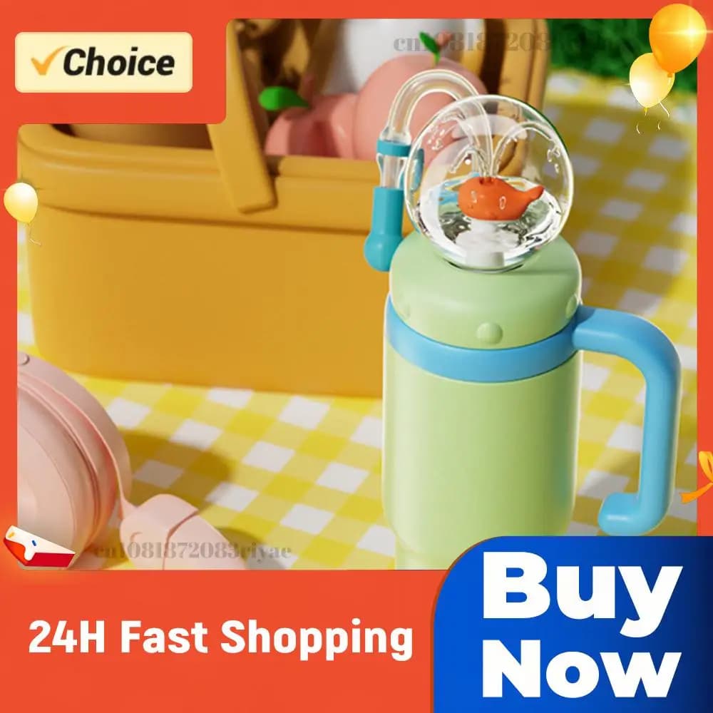 24oz Edelstahl-Wal-Wasserbecher für Kinder, Jugendliche und Erwachsene