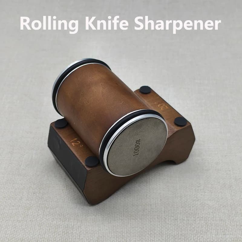 2025 Neues Design Rollmesser Spitzer 4 Winkel 12/15/18/20 Holzsockel Magnetische Saugmesser Spitzer Werkzeug Diamantstein