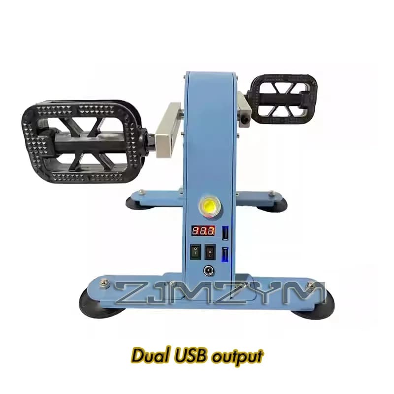 Fußpedalgenerator, 100 W, Handkurbelgeneratoren mit USB-Schnittstelle/DC 1–35 V Ausgang, Fitness-Fahrradgenerator, Ladegerät