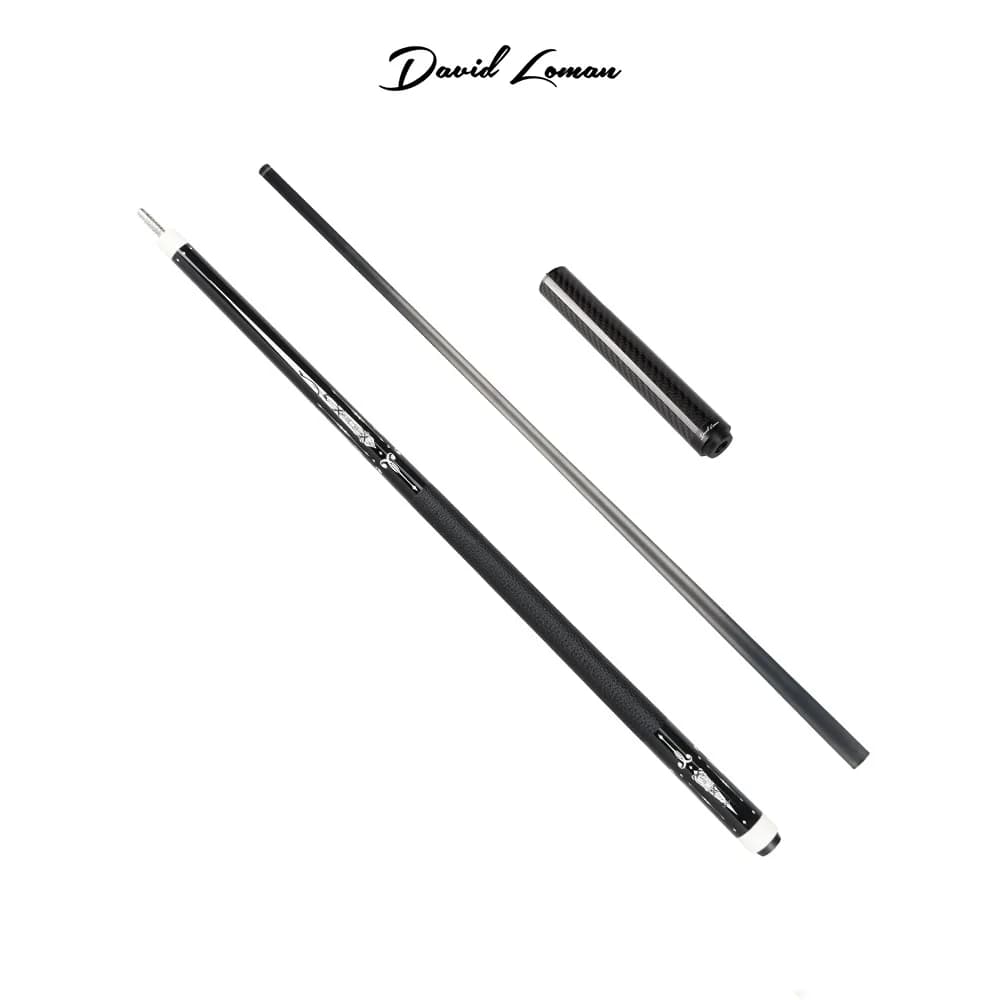 David Loman 58" Professioneller Billard-Pool-Queue aus Kohlefaser, 10,5/11,5/13 mm + Verlängerung