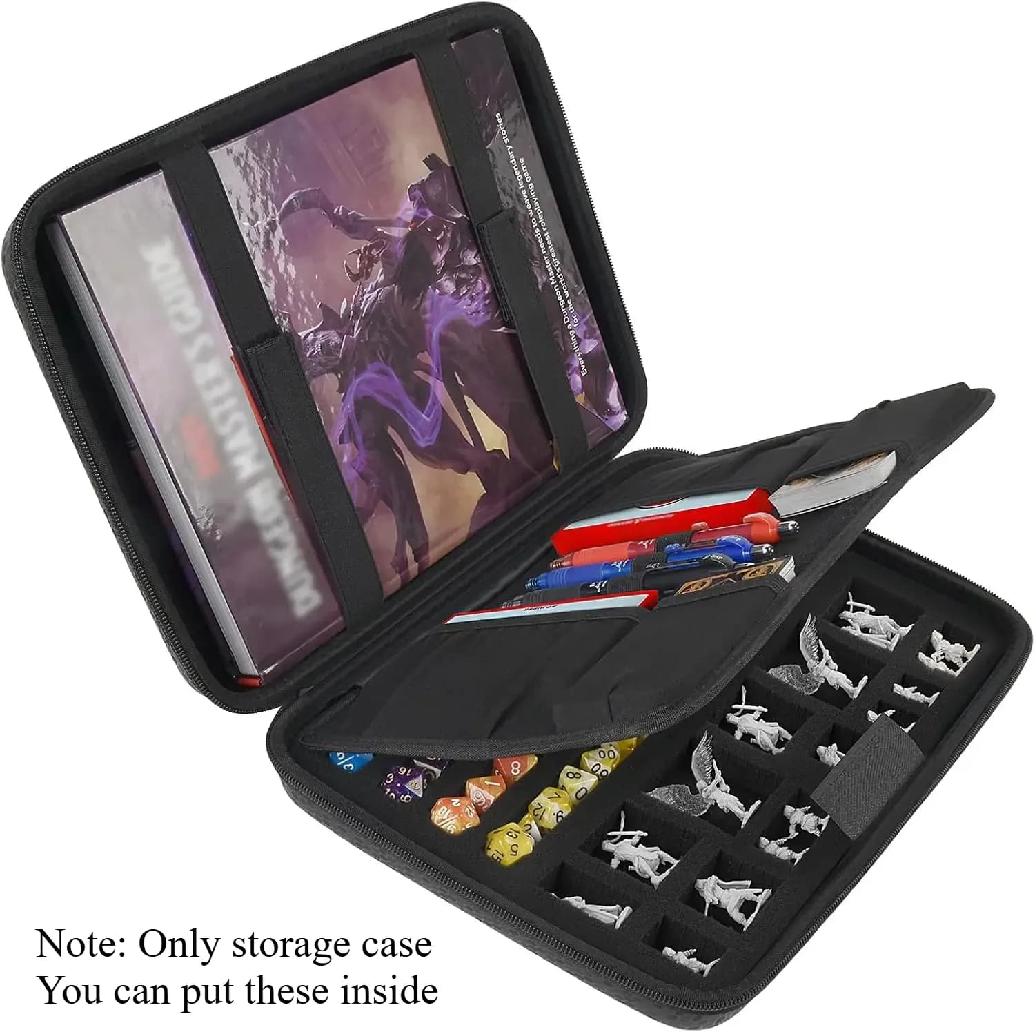 Würfeltablett-Box für DND-Würfelset für D&D, Würfelrollen-Tabletts, Polyedrische Würfel-Aufbewahrungstasche für Dungeons and Dragons