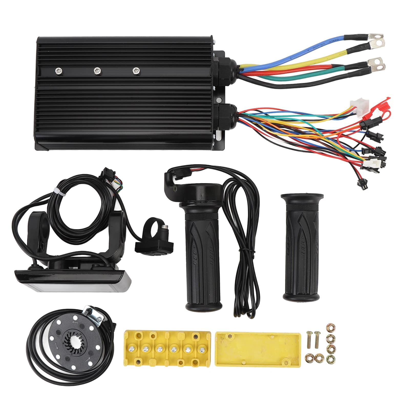 80A 60V 72V 2000W 3000W 5000W Bürstenloser Motor-Controller-Kit mit S966-LCD-Display, wasserdichter Stecker, 20-facher