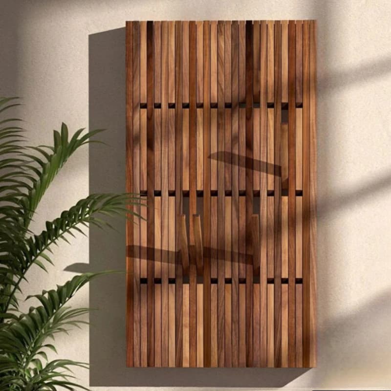 An der Wand montierte Garderobenständer, Organizer aus Holz, faltbar, Kleiderbügel, Aufbewahrung, Eingangsregal, Eingangshalle, Mantel, Hutablage,