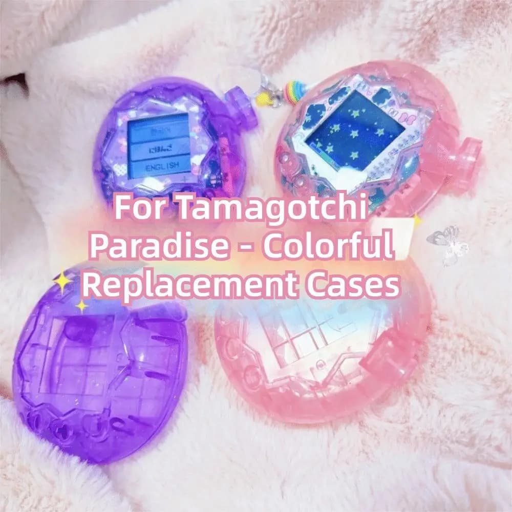 Bunte Ersatzhülle Premium Hartschalen-Kristall-Ersatzgehäuse Transparente Teile für Tamagotchi Paradise