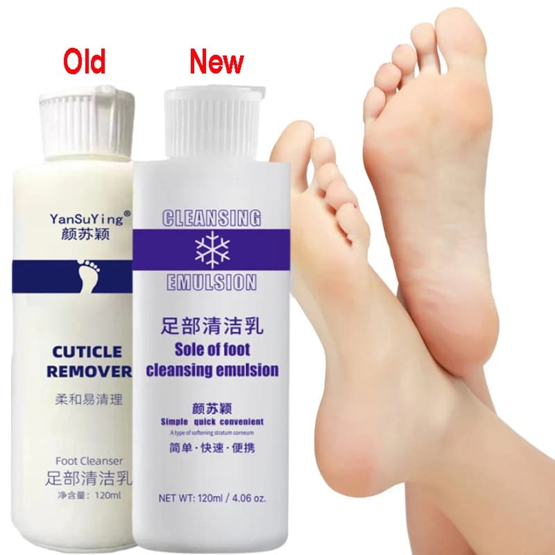 120 ml Fußpeeling, Weichmacher, Peeling, Schwielen, Fußemulsion, Anti-Riss-Enhancer, professionelle Nagelpolier- und Pediküre