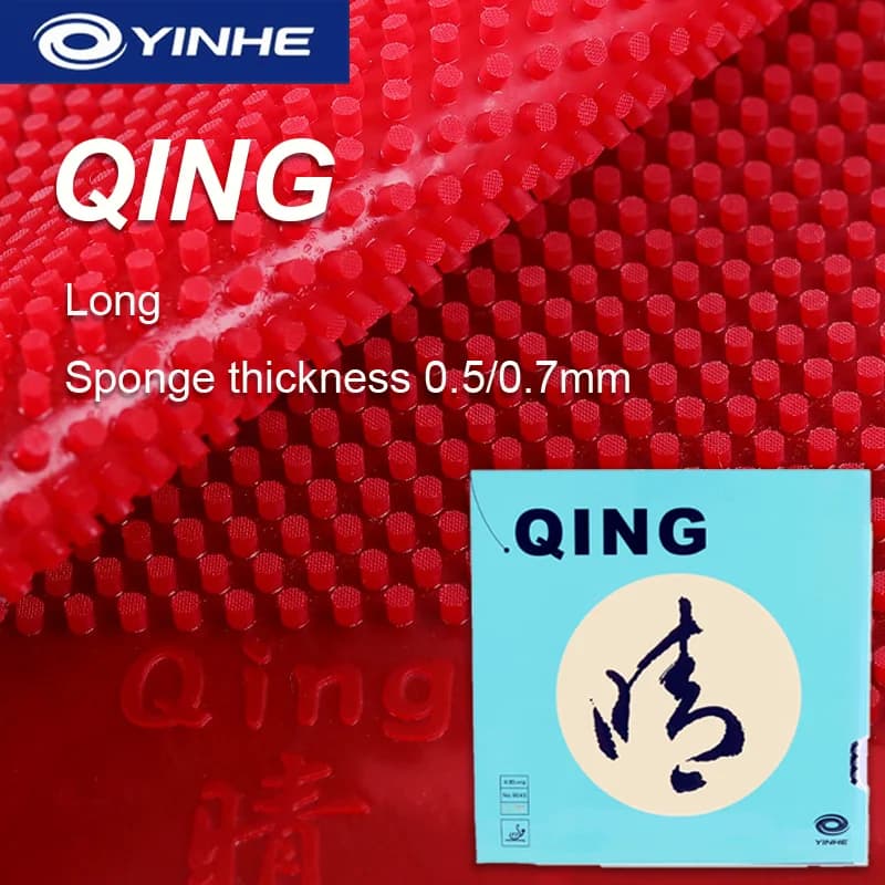 YINHE QING Pips-Long Tischtennisbelag mit Schwamm, Dicke 0,5mm/0,7mm, ITTF-zugelassener Tischtennisbelag