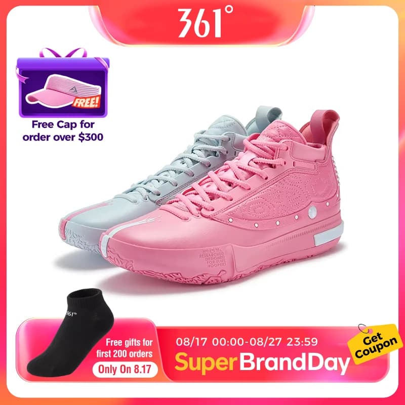 361 Degrees Joker 1 Herren-Basketballschuhe, Kampf, verschleißfest, Rebound, rutschfest, Leistung, stabil, High-Top-Sneaker 672541101F