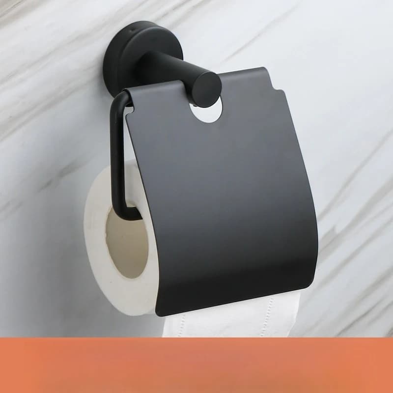 Toilettenpapierhalter aus Edelstahl 304, Wandmontage, ohne Bohren, kreativer Badezimmer-Taschentuchrollen-Organizer für die Amerikaner