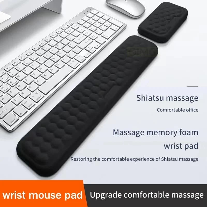 Ergonomische Tastatur Maus Handgelenk auflage Büro Tipp schutz entspannen Handgelenk Memory Foam Mauspad Computer Laptop