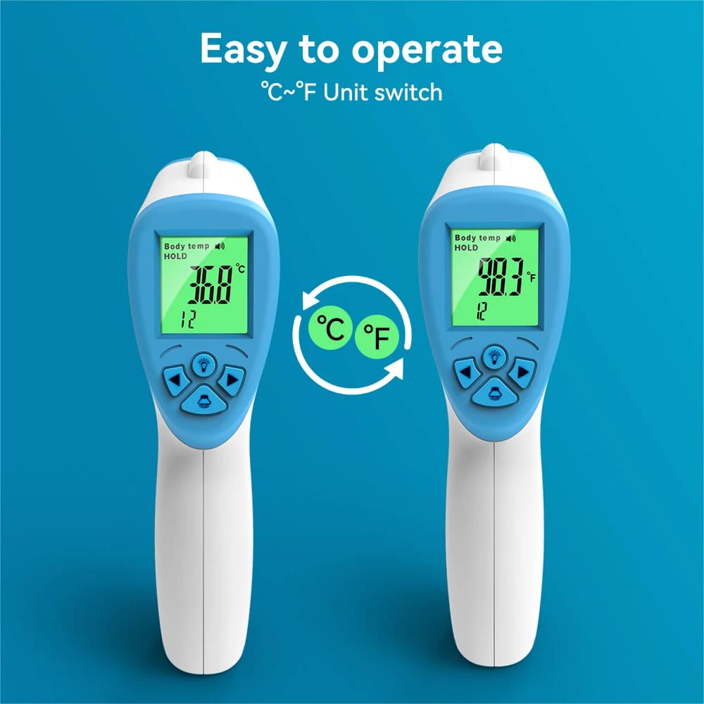 Medizinisches digitales Stirnthermometer Stirnthermometer Baby-/Erwachsenentemperatur Berührungsloses medizinisches Maß SCHNELLER VERSAND