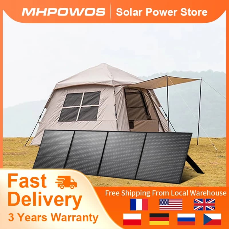 MHPOWOS 220 W 40 V tragbares Solarpanel, wasserdicht, faltbar, Solarpanel, Power-Backup-Solarladegerät für Kraftwerk, Wohnmobil, Camping