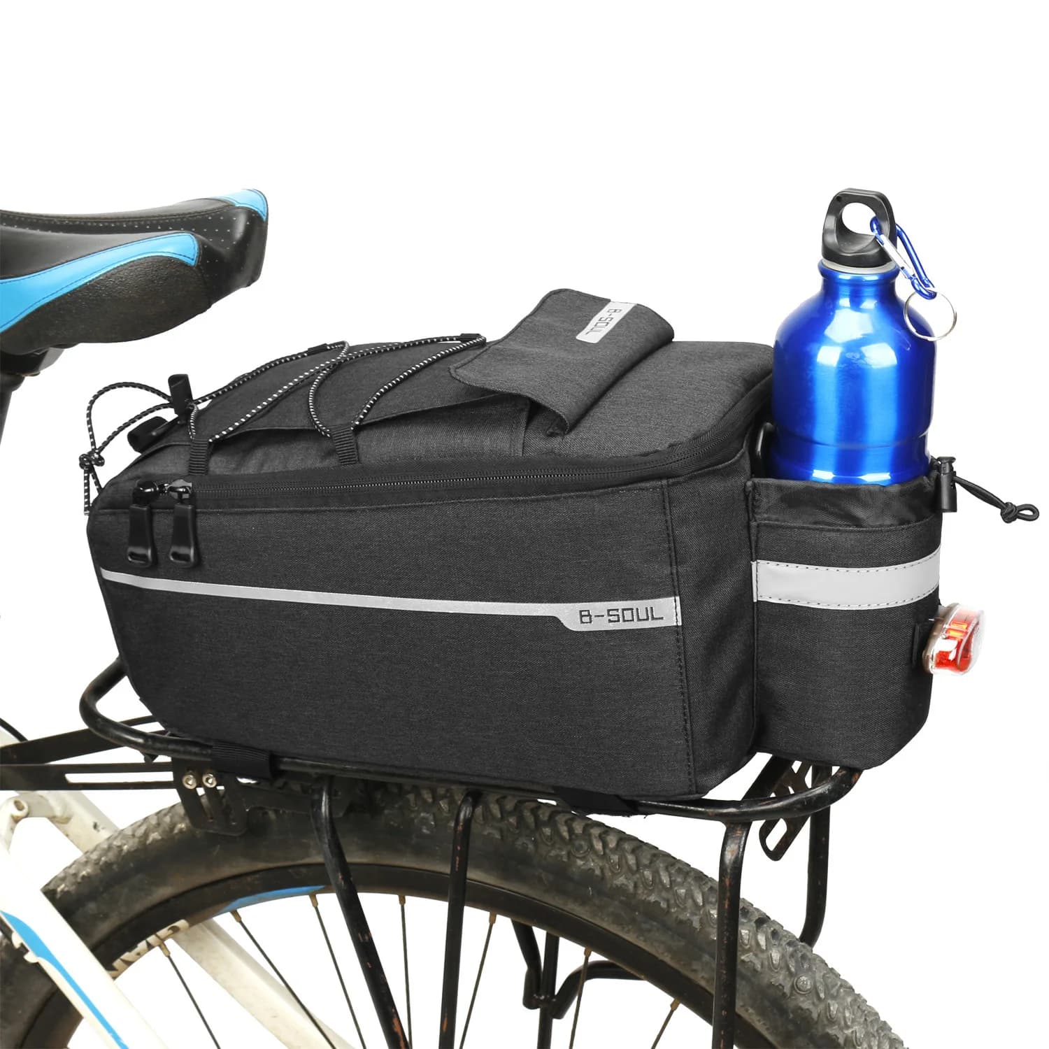 Elektrisch klappbare Gepäckträgertasche für Bodenräder, Kameltaschenzubehör und Rücksitztasche für Fahrgeräte