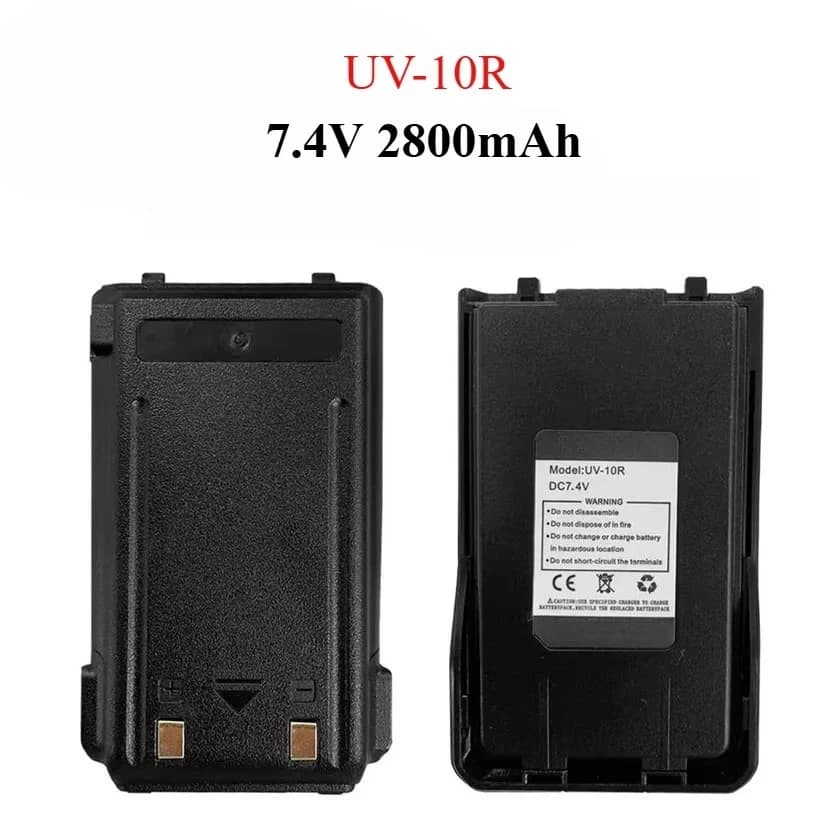 Kompatibel mit Baofeng UV-10R 2800 mAh 7,4 V Li-on-Akkus Walkie Talkie Akku Radio Zubehör Hohe Qualität