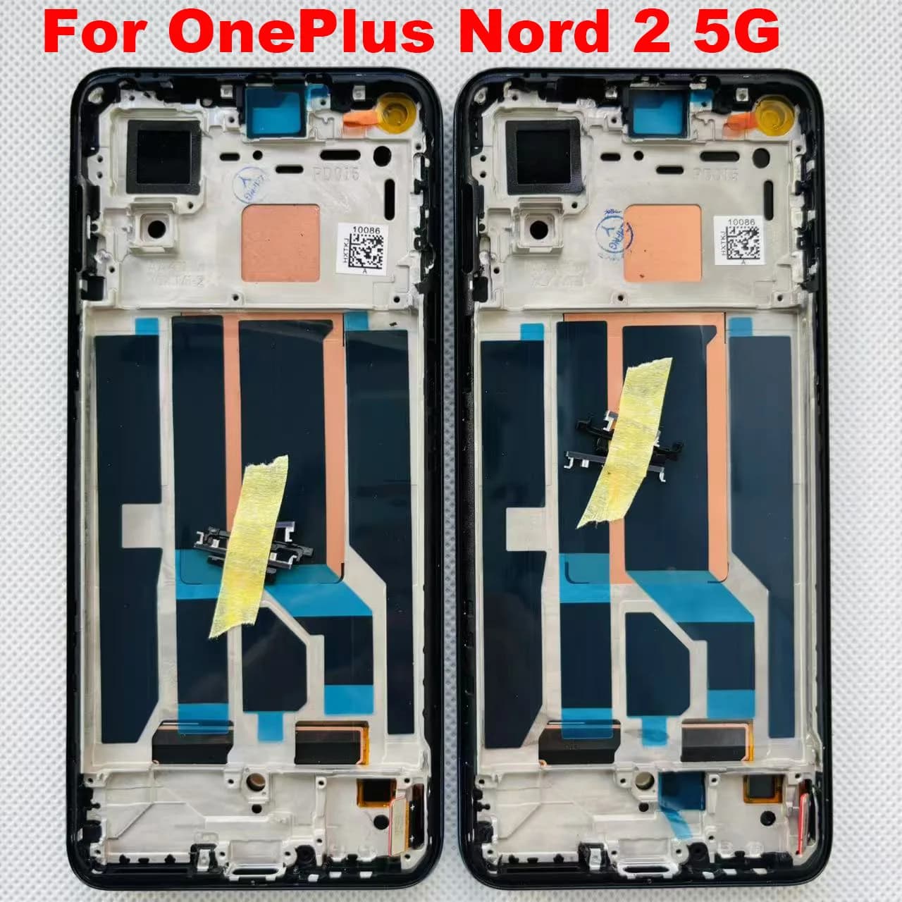 6,43 "Original AMOLED Für OnePlus Nord 2 5G Nord 2 LCD Screen Display Rahmen + Touch Panel digitizer Für OnePlus Nord CE 5G EB2101