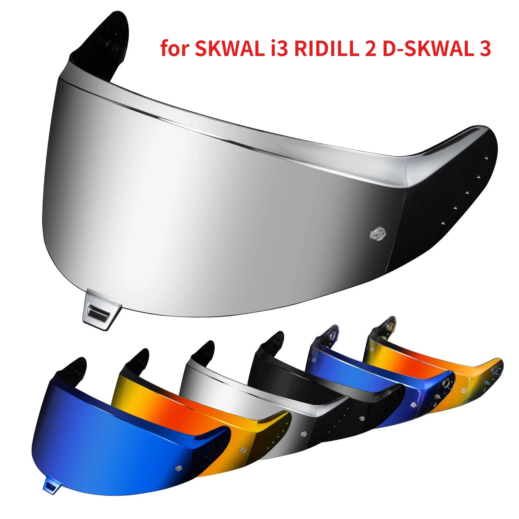 Motorradhelm-Visier für SKWAL i3 RIDILL 2 D-SKWAL 3 - Getöntes Visier Motorradhelm Gesichtsschutz Zubehör Ersatz