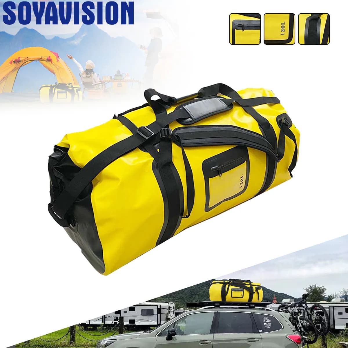 40L/66L/120L Wasserdichte Duffle Motorrad Schwanz Gepäck Tasche Reiten Radfahren Gym Kajakfahren Bootfahren Rafting Angeln Outdoor abenteuer