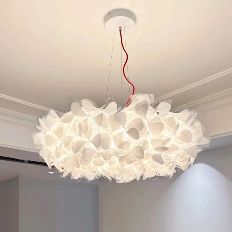Italienische Kunst Blume Blütenblatt Stil Anhänger licht Nordic Wolken Led Kronleuchter für Wohnzimmer Esszimmer Schlafzimmer Dekoration Lampe