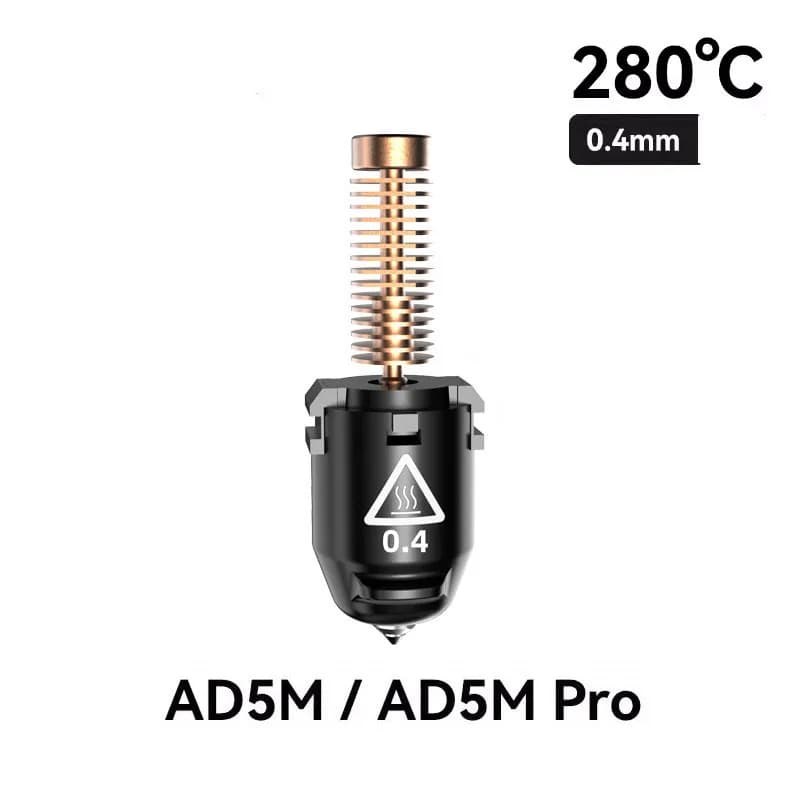1 Stück Original/Original Flashforge Adventurer 5M Serie AD5M Pro Düsensatz 0,25/0,4/0,6/0,8 mm 280 ℃   Schnell abnehmbarer Hochgeschwindigkeit