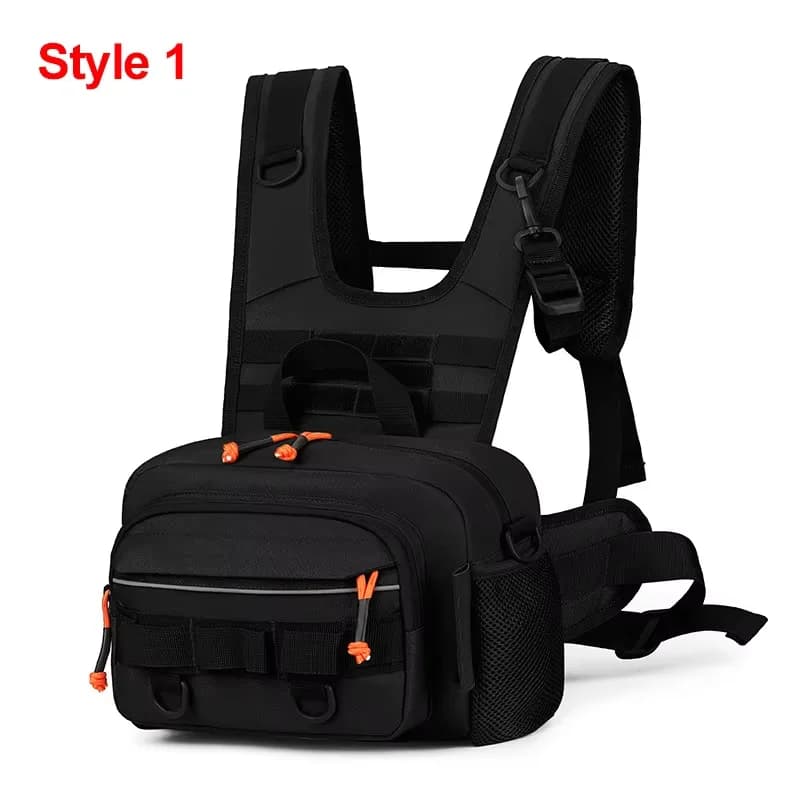 Männer Wandern Weste Rucksack Angeln Taktische Brust Tasche Utility Sport Molle Taille Taschen Große Outdoor Jagd Fanny Pack Camping