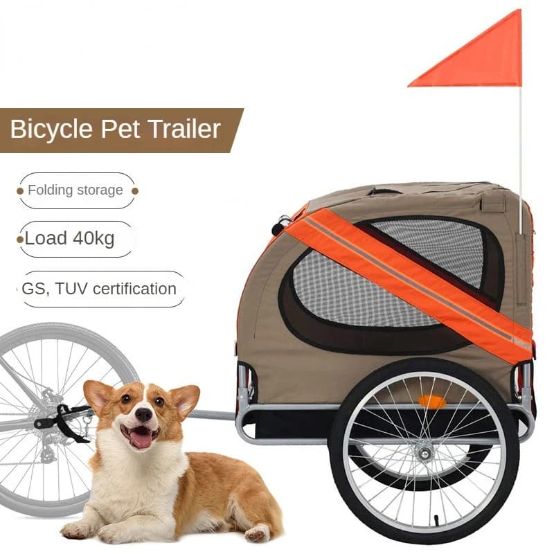 Neue große Haustier Fahrrad Anhänger Katze Hund Wagen falten Outdoor-Reiten Reise anhänger Haustier tragen Haustier Kinderwagen Katzen träger