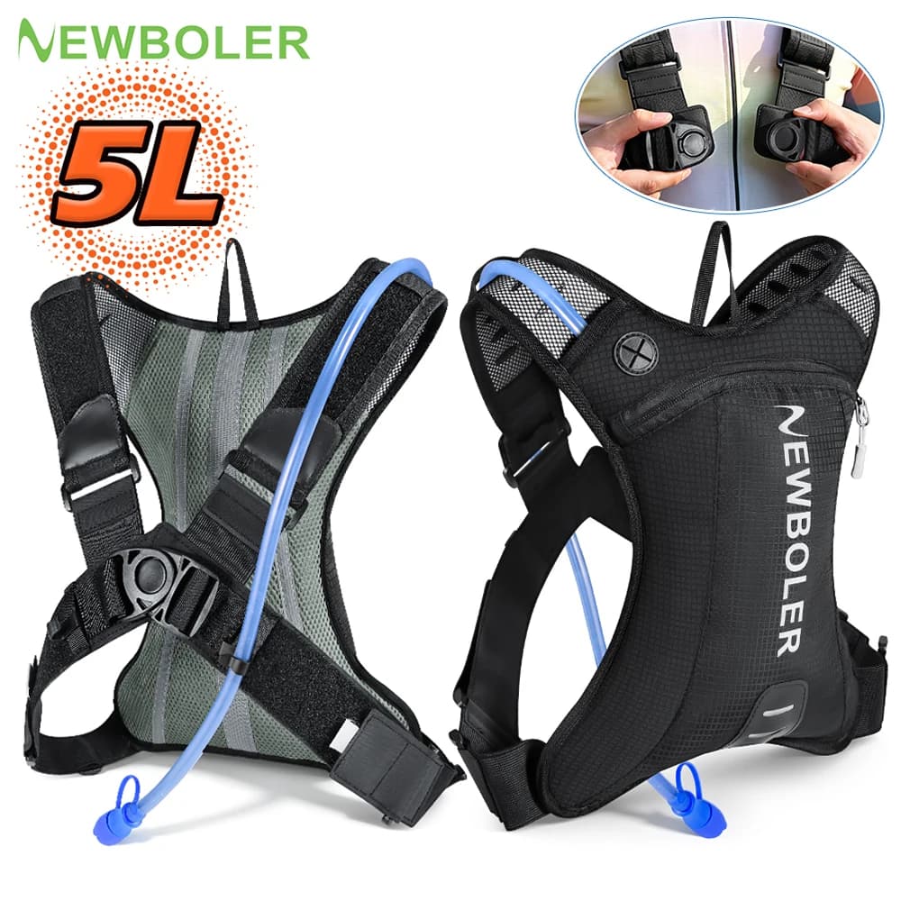 Outdoor Trail Running 5L Ultraleichter Rucksack Hydrations-Joggingweste Herren Atmungsaktive Marathon-Fahrradtasche Fitness-Lauftasche
