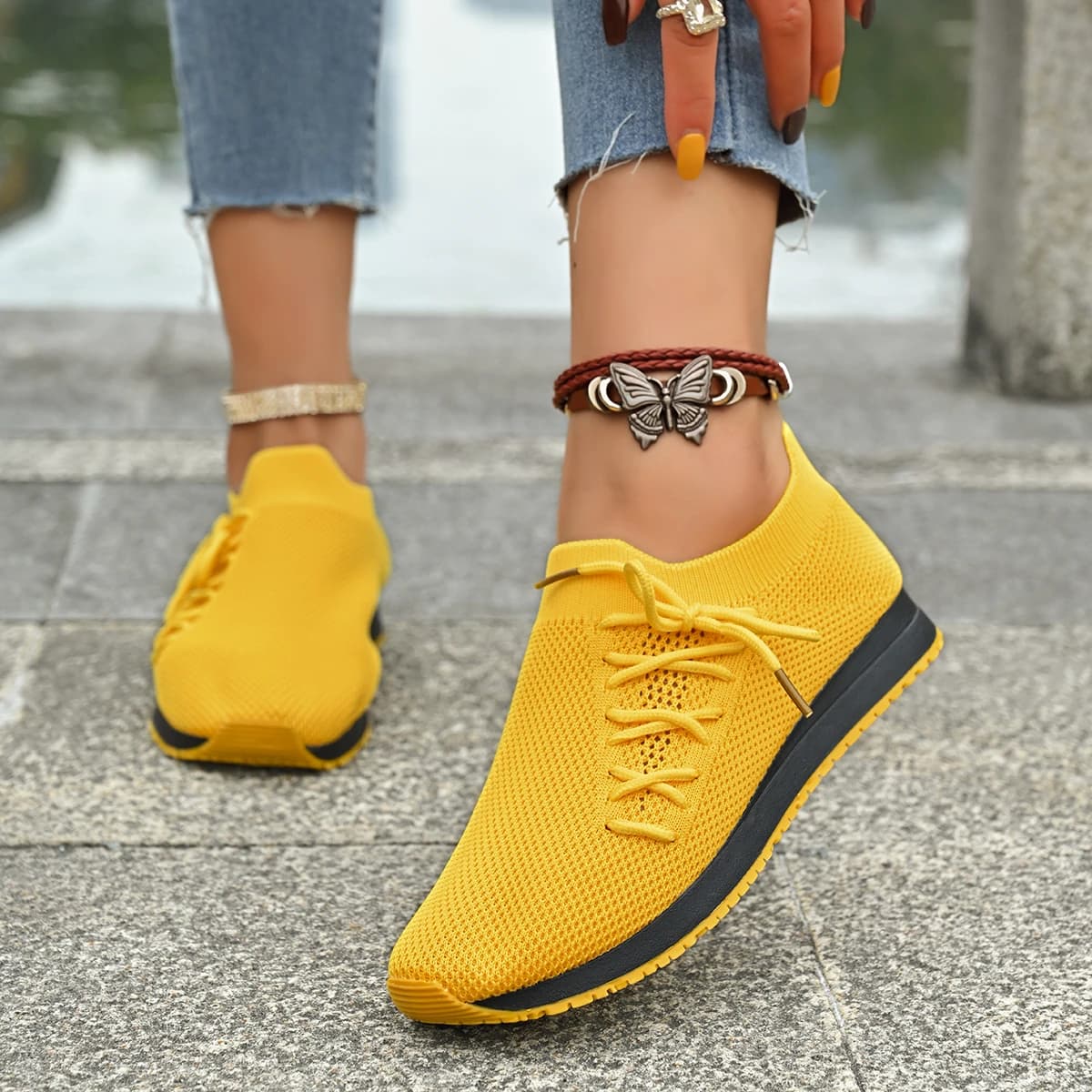 Frauen Casual Schuhe Mode Atmungsaktive Wanderschuhe Mesh Flache Schuhe Frau Weiße Turnschuhe Frauen 2024 Tenis Feminino Weibliche Schuhe