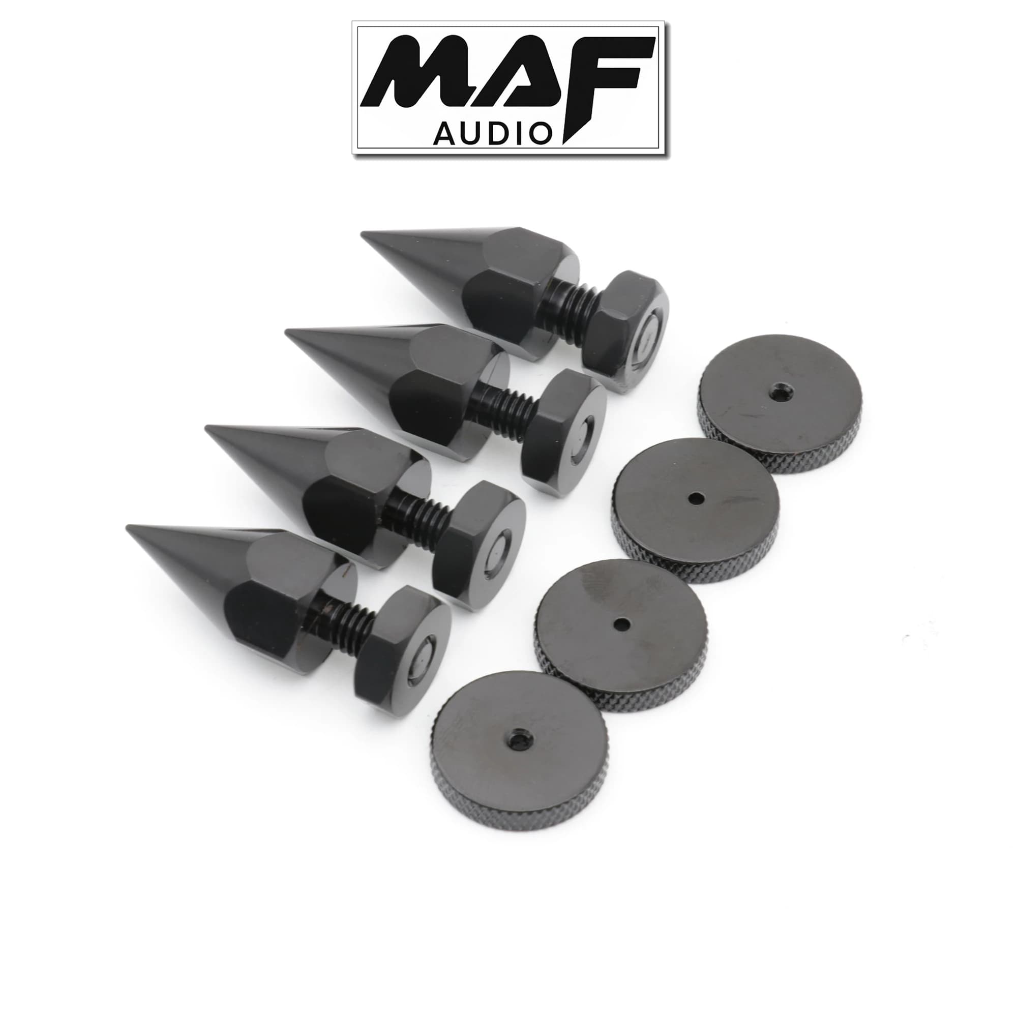 4sets M6 M8 M10 Spike Füße Kegel Stehen Basis Lautsprecher Isolation Pad Matte Füße Boden PC TV Monitor Subwoofer CD AMP Shock Proof