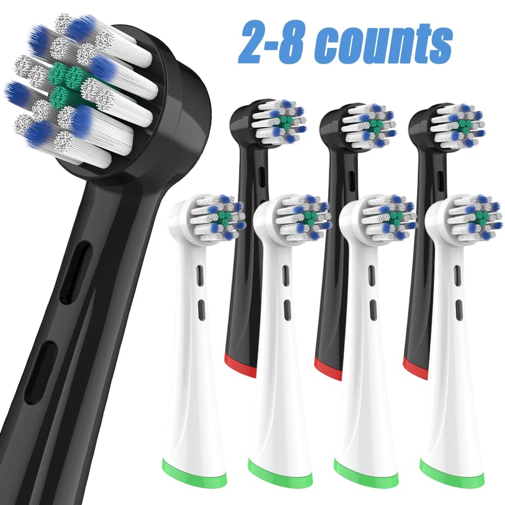 NEU 2-8 Stück Ersatz-Zahnbürstenköpfe kompatibel mit Oral B iO, Bürstenköpfe für Oral-B iO 2/3/4/5/6/7/8/9/10/7G Serie