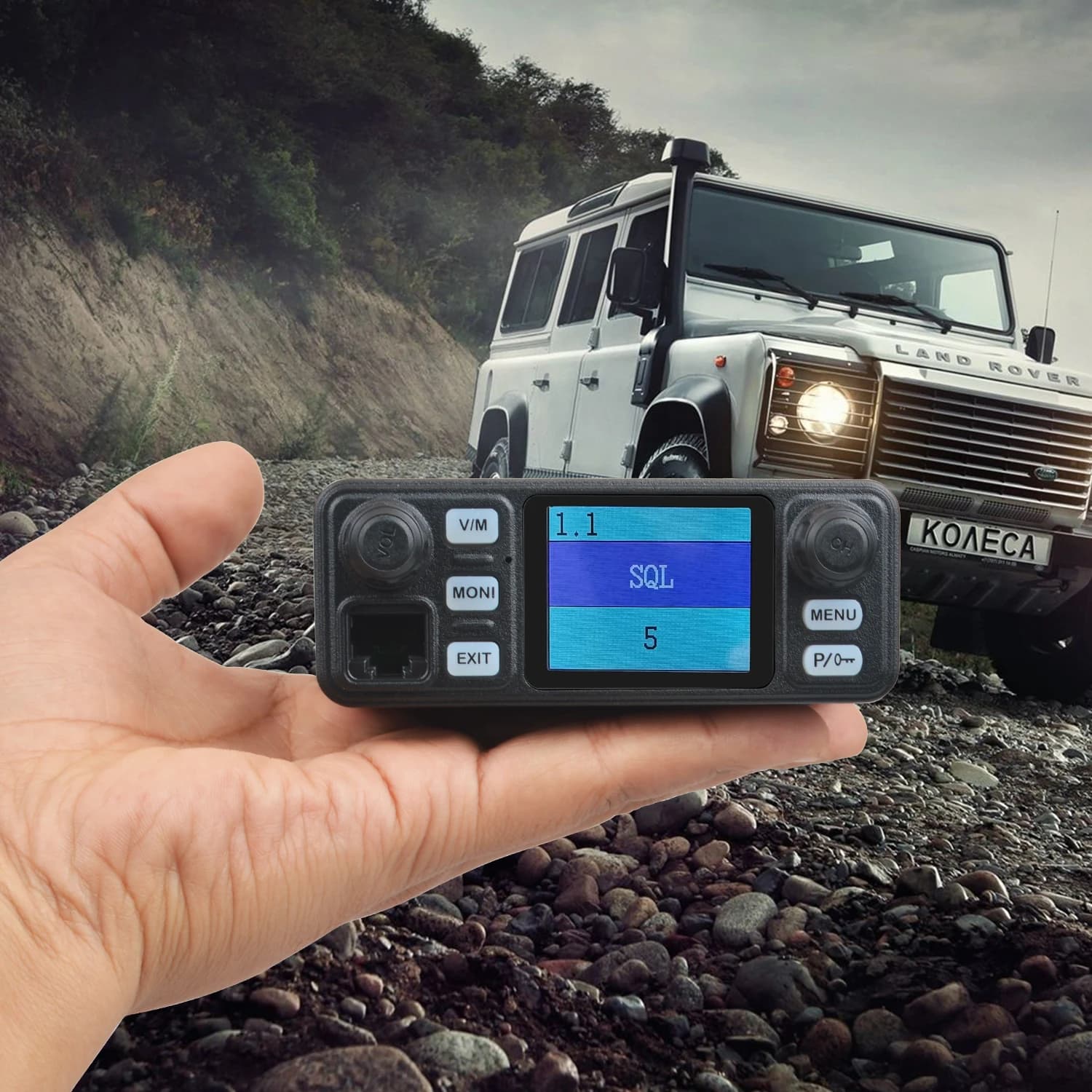 HIROYASU IC-980Pro 144/430 VHF UHF Dual Band FM Auto Mobile Radio W/13,8 V Eingang Auto Power Drive Zigarettenanzünder Plug-in