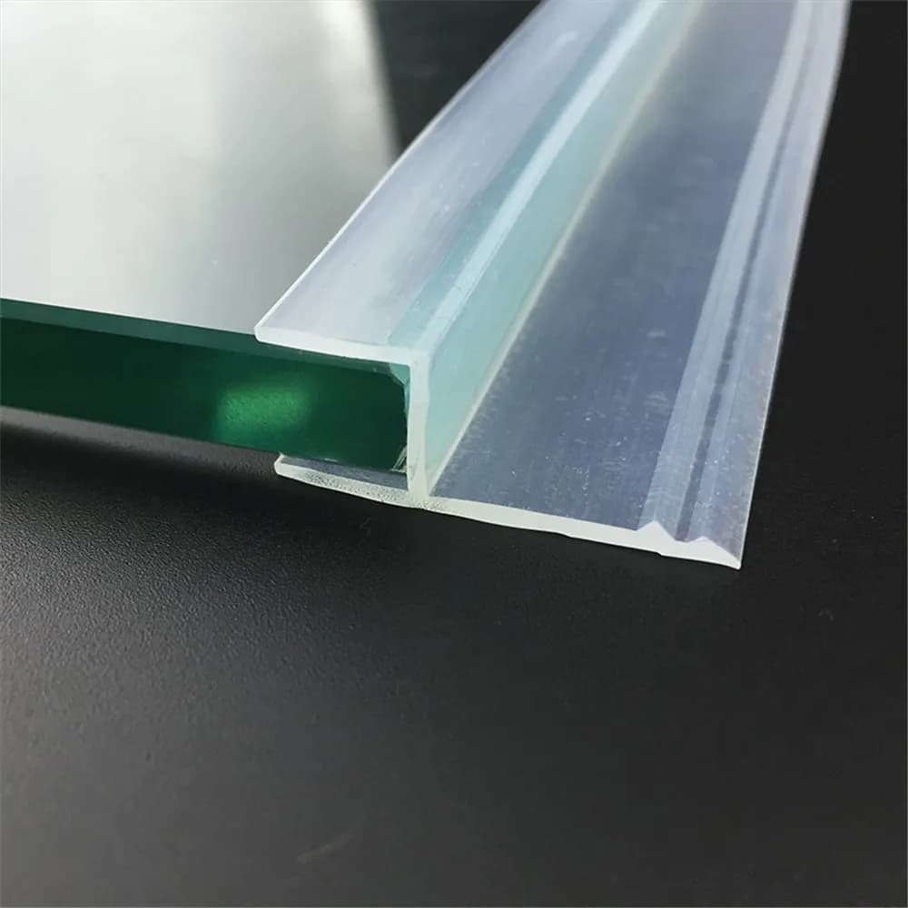 6 8 10 12mm Glasdichtungen Rahmenlose Dusch- und Badezimmertür Fenster Balkon Bildschirm Dichtungsstreifen Wetterschutzstreifen Zugluftstopper Big H
