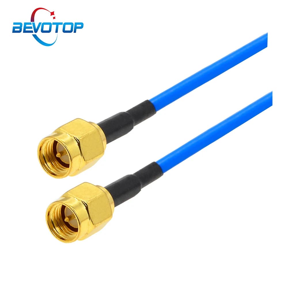 SMA-Stecker auf SMA-Stecker, HF-Koaxialkabel, RG405-Kabel, Hochfrequenz-Testkabel 086, 50 Ohm
